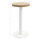 bistrobord 40 cm MDF lysebrun