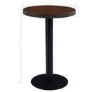 bistrobord 50 cm MDF mørkebrun