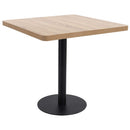 bistrobord 80x80 cm MDF lysebrun