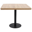 bistrobord 80x80 cm MDF lysebrun