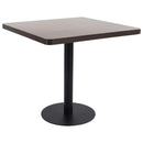 bistrobord 80x80 cm MDF mørkebrun