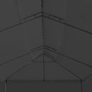 pavillon med gardiner 600x298x270 cm antracitgrå