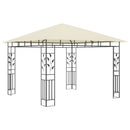 pavillon med myggenet 3x3x2,73 m 180 g/m² cremefarvet