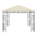 pavillon med myggenet 3x3x2,73 m 180 g/m² cremefarvet