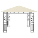 pavillon med myggenet 3x3x2,73 m 180 g/m² cremefarvet