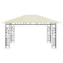 pavillon med myggenet 4x3x2,73 m 180 g/m² cremefarvet