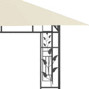 pavillon med myggenet 4x3x2,73 m 180 g/m² cremefarvet