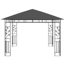 pavillon med myggenet 3x3x,2,73 m 180 g/m² antracitgrå