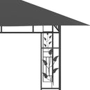 pavillon med myggenet 4x3x2,73 m 180 g/m² antracitgrå