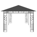 pavillon med myggenet 6x3x,2,73 m antracitgrå