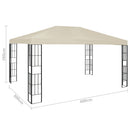 pavillon 3x4 m cremefarvet