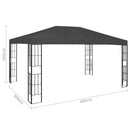 pavillon 3x4 m antracitgrå