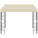 vægmonteret pavillon 3x3 m stof cremefarvet