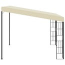 vægmonteret pavillon 3x3 m stof cremefarvet