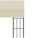 vægmonteret pavillon 3x3 m stof cremefarvet