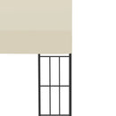 vægmonteret pavillon 3x4 m stof cremefarvet