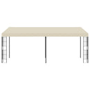 vægmonteret pavillon 3x6 m stof cremefarvet
