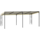 vægmonteret pavillon 3x6 m stof cremefarvet