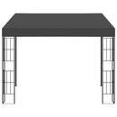 vægmonteret pavillon 3x3 m stof antracitgrå