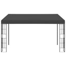 vægmonteret pavillon 3x4 m stof antracitgrå