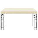 vægmonteret pavillon 4x3x2,5 m cremefarvet