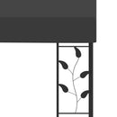 vægmonteret pavillon 3x3x2,5 m antracitgrå