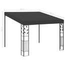 vægmonteret pavillon 3x3x2,5 m antracitgrå