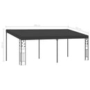 vægmonteret pavillon 6x3x2,5 m antracitgrå