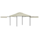 pavillon med 2 udvidelige tage 3x3x2,75 cm 180 g/m² cremefarvet