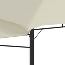 pavillon med 2 udvidelige tage 3x3x2,75 cm 180 g/m² cremefarvet