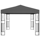 pavillon 3x3 m stof antracitgrå