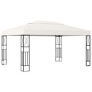 pavillon 3x4 m stof cremefarvet