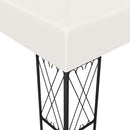 pavillon 3x4 m stof cremefarvet