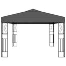 pavillon 3x4 m stof antracitgrå