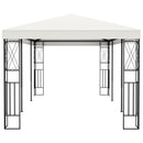 pavillon 3x6 m stof cremefarvet