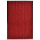dørmåtte rød 117x220 cm PVC