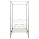 sengestel til himmelseng 90 x 200 cm metal hvid