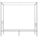 sengestel til himmelseng 90 x 200 cm metal hvid