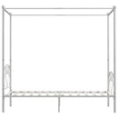 sengestel til himmelseng 100 x 200 cm metal hvid