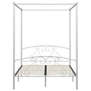sengestel til himmelseng 140 x 200 cm metal hvid