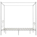sengestel til himmelseng 140 x 200 cm metal hvid
