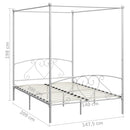 sengestel til himmelseng 140 x 200 cm metal hvid