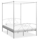 sengestel til himmelseng 160 x 200 cm metal hvid