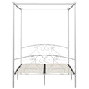 sengestel til himmelseng 160 x 200 cm metal hvid
