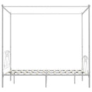 sengestel til himmelseng 160 x 200 cm metal hvid