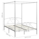 sengestel til himmelseng 160 x 200 cm metal hvid