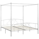 sengestel til himmelseng 180 x 200 cm metal hvid