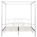 sengestel til himmelseng 180 x 200 cm metal hvid