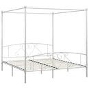 sengestel til himmelseng 200 x 200 cm metal hvid