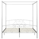 sengestel til himmelseng 200 x 200 cm metal hvid
